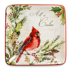 Тарелка пирожковая 15х15см Certified International Corp Тихая ночь Птичка