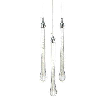 Подвесной светильник Teardrop 3 chrome