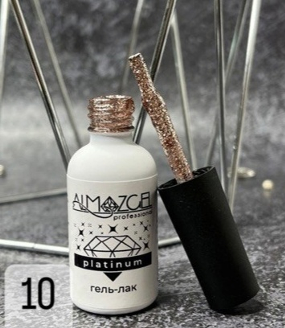 Гель-лак Almazgel "Platinum" №10, 8 мл