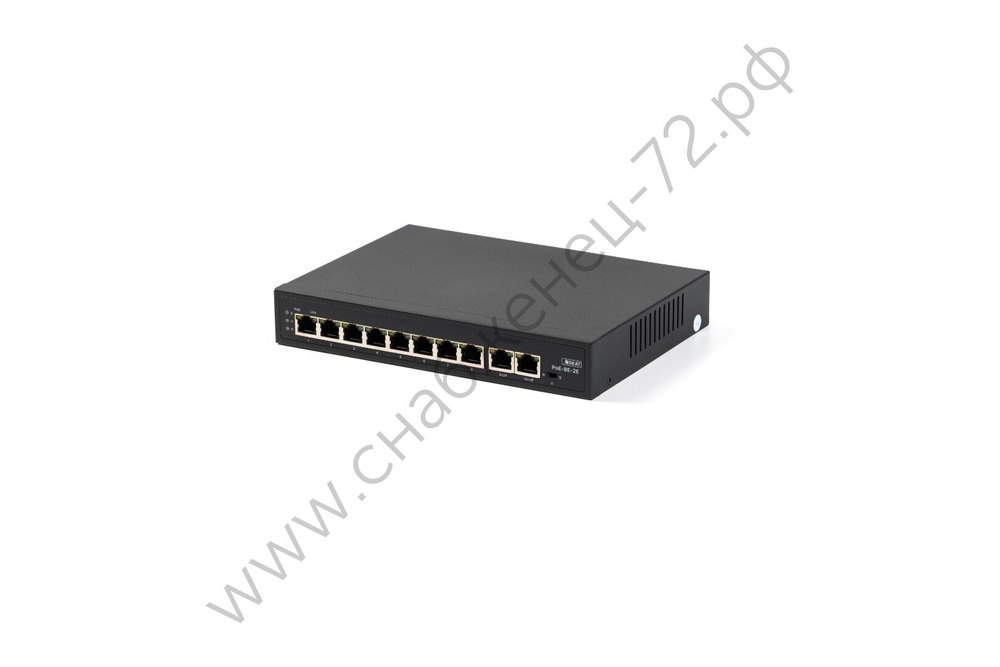 SKAT PoE-8E-2E коммутатор PoE Plus, мощность 120Вт, порты: 8-Ethernet, 2-Uplink