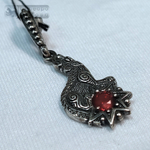 Подвеска "Волк" с гранатом