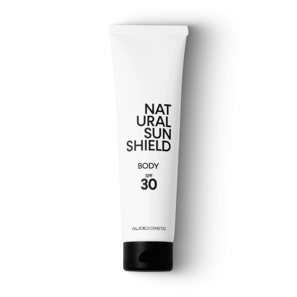 NATURAL SUN SHIELD BODY SPF 30 - Минеральный солнцезащитный крем для тела SPF 30, 140 мл