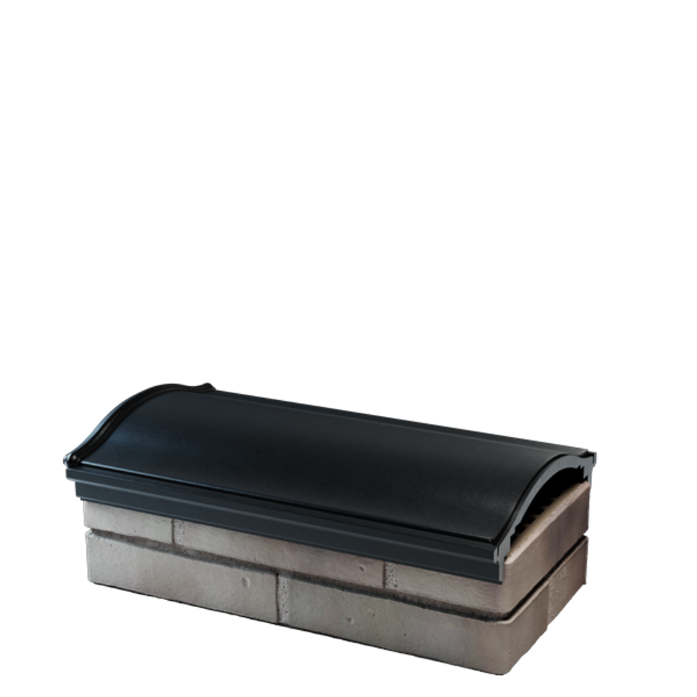 Парапет полимеркомпозитный Monblan 200/225/225 (1 кирпич) черный