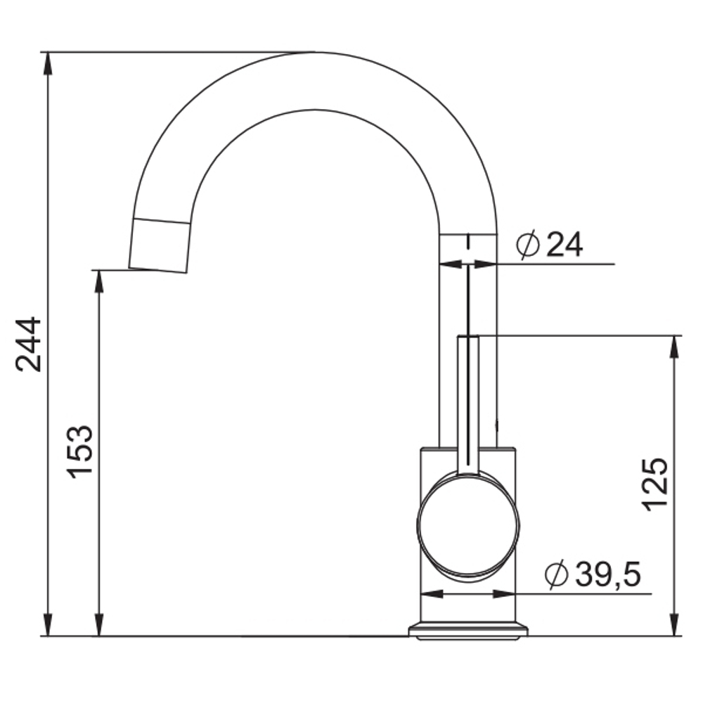 Смеситель для раковины LAPARET MINILIADA высокий N4013102LPT