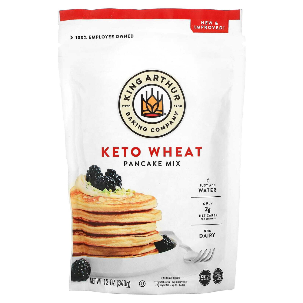 King Arthur Baking Company, Блинная смесь с углеводами, 340 г (12 унций)