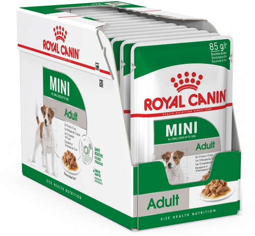 Влажный корм Royal Canin Mini Adult для взрослых собак мелких пород, 28 шт x 85 г
