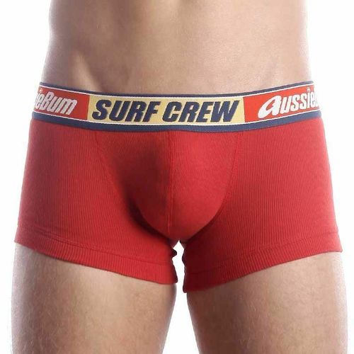 Мужские трусы хипсы красные Aussiebum Surf Crew AB00048