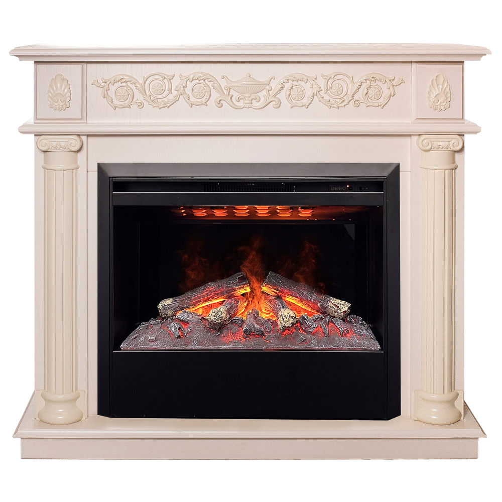 Каминокомплект Real Flame Attica WT с очагом 3D Helios 26 SBG