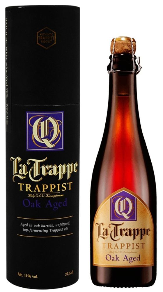 Пиво светлое La Trappe Quadrupel Oak Aged 0,375 л. - стекло(1 шт.)