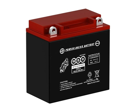 Аккумулятор MT12-10 MF WBR YB9A-A, YB9-B 10 а/ч 135х75х139