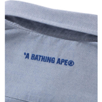 A Bathing Ape Bathing Ape Embroidered Logo Shirt синий