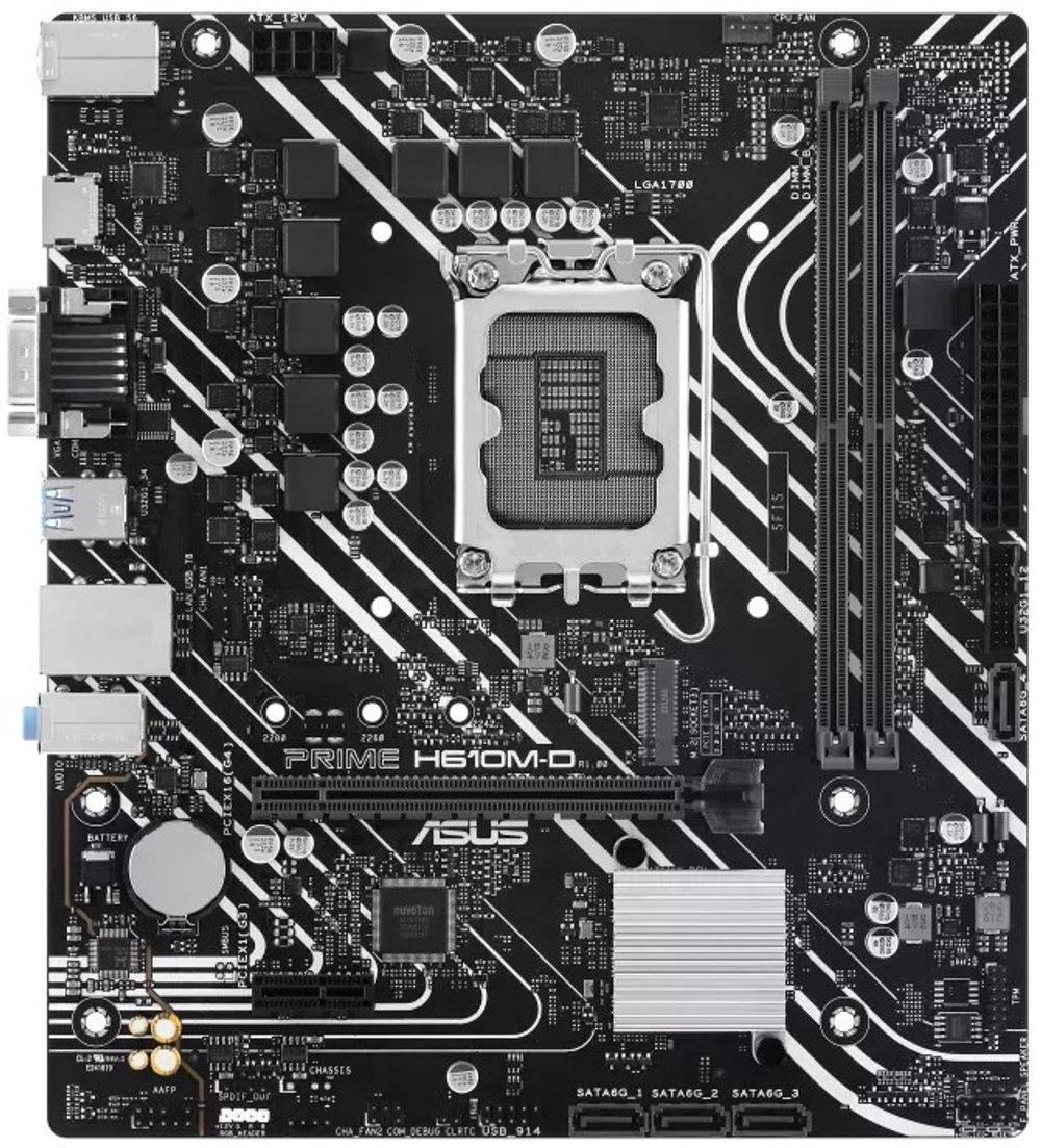 Материнская плата mATX ASUS PRIME H610M-D