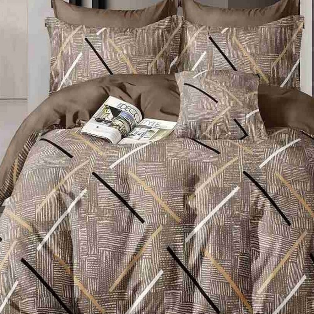 Комплект постельного белья "АВТ. 733", сатин, 100% хлопок, Россия. Пододеяльник на молнии!!! Комплект постельного белья "АВТ. 733", сатин, 100% хлопок, Россия. Пододеяльник на молнии!!!