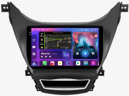 Магнитола для Hyundai Elantra 2010-2013 - FarCar XXL360M QLED+2K, Android 12, ТОП процессор, 8Гб+256Гб, CarPlay, 4G SIM-слот