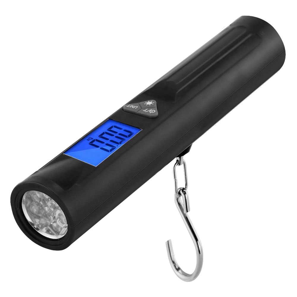 Весы Электр. (Безмен) EcoPro 40кг EPHN-40 10г  2ААА х 1.5в с фонарем