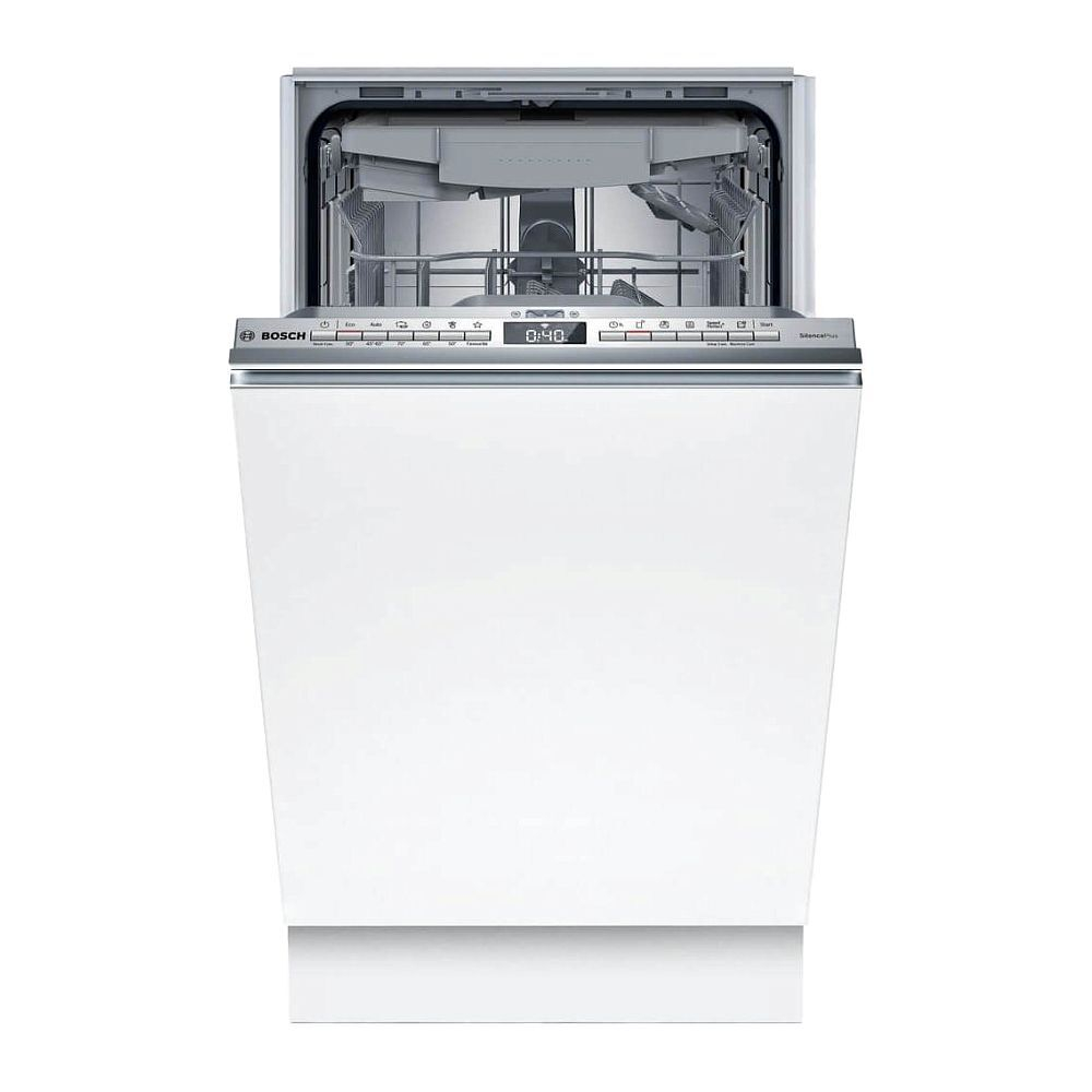 Встраиваемая посудомоечная машина Bosch SPV4EMX10E, узкая, 10 комплектов, 6 программ, защита от протечек, белая