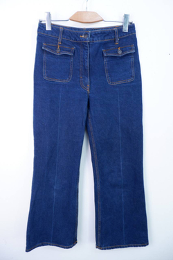 Джинсы с накладными карманами, визуально на 44 размер