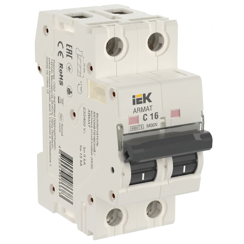 Авт. выкл. 2Р 16А 6кА С M06N ARMAT IEK