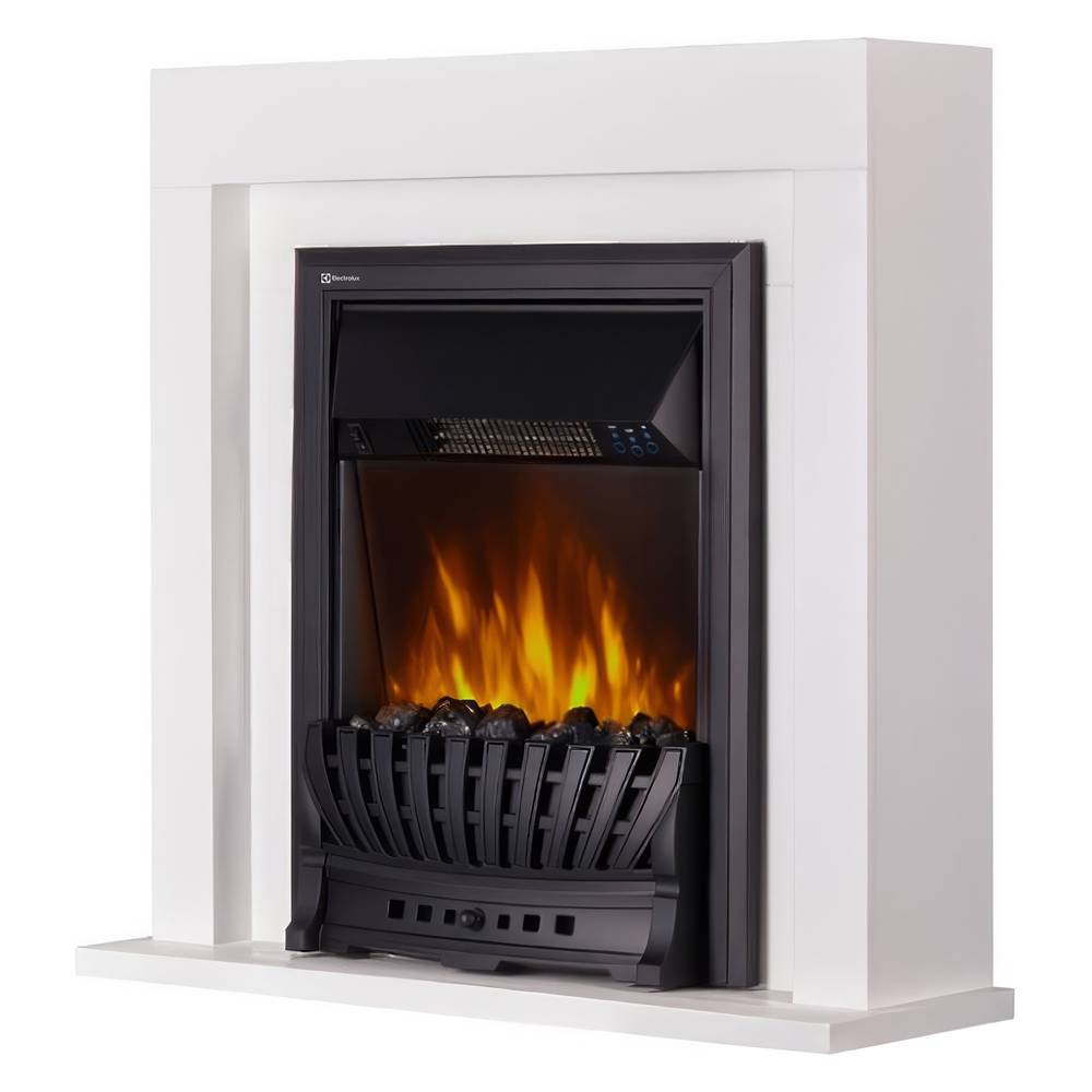 Каминокомплект:Очаг Electrolux EFP/P-1020LS,портал Simple Classic белый НС-1660704