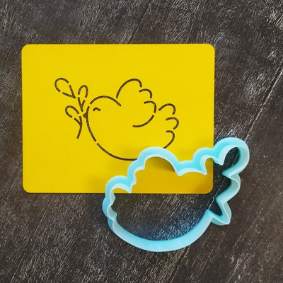 Птичка №21 с веточкой