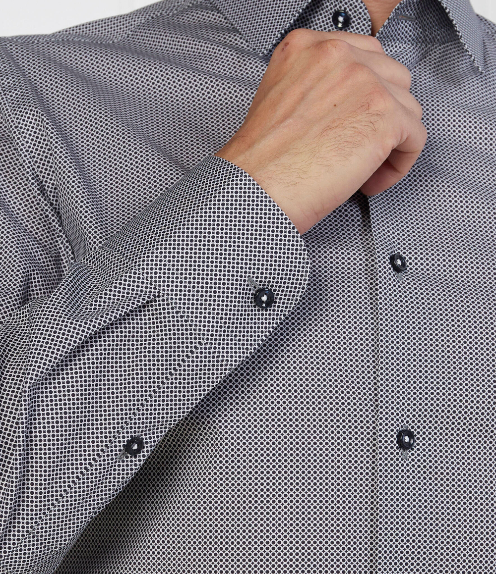 Рубашка H-HANK-s-kent BOSS BLACK - графитовый(50502751)