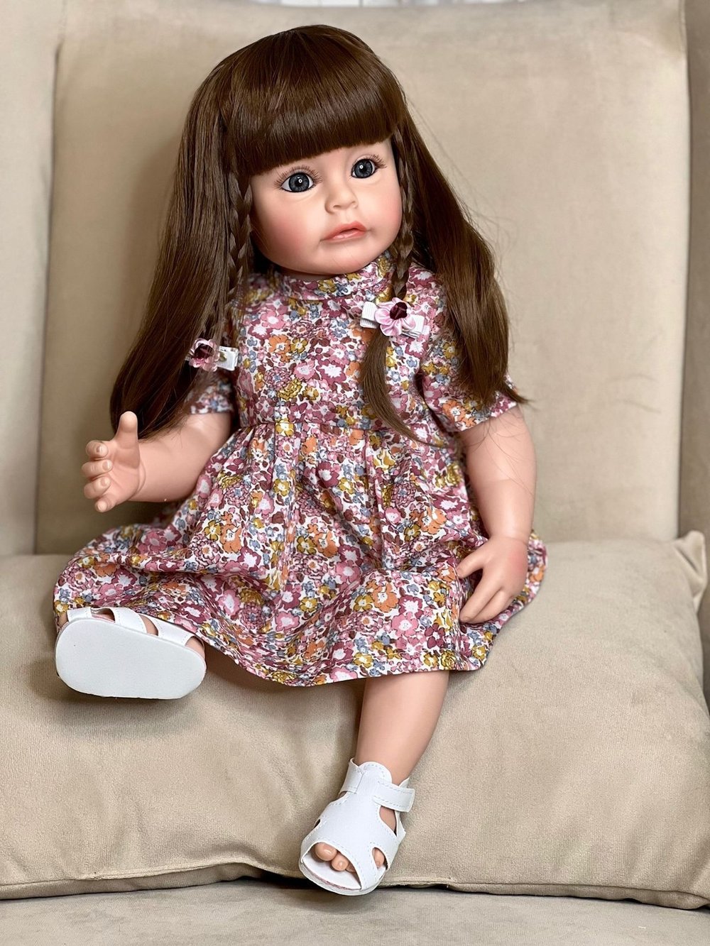 Кукла Реборн виниловая 55см в пакете (FA-108)