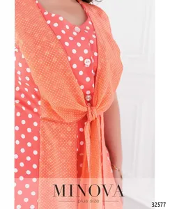 Платье 367-коралл Minova