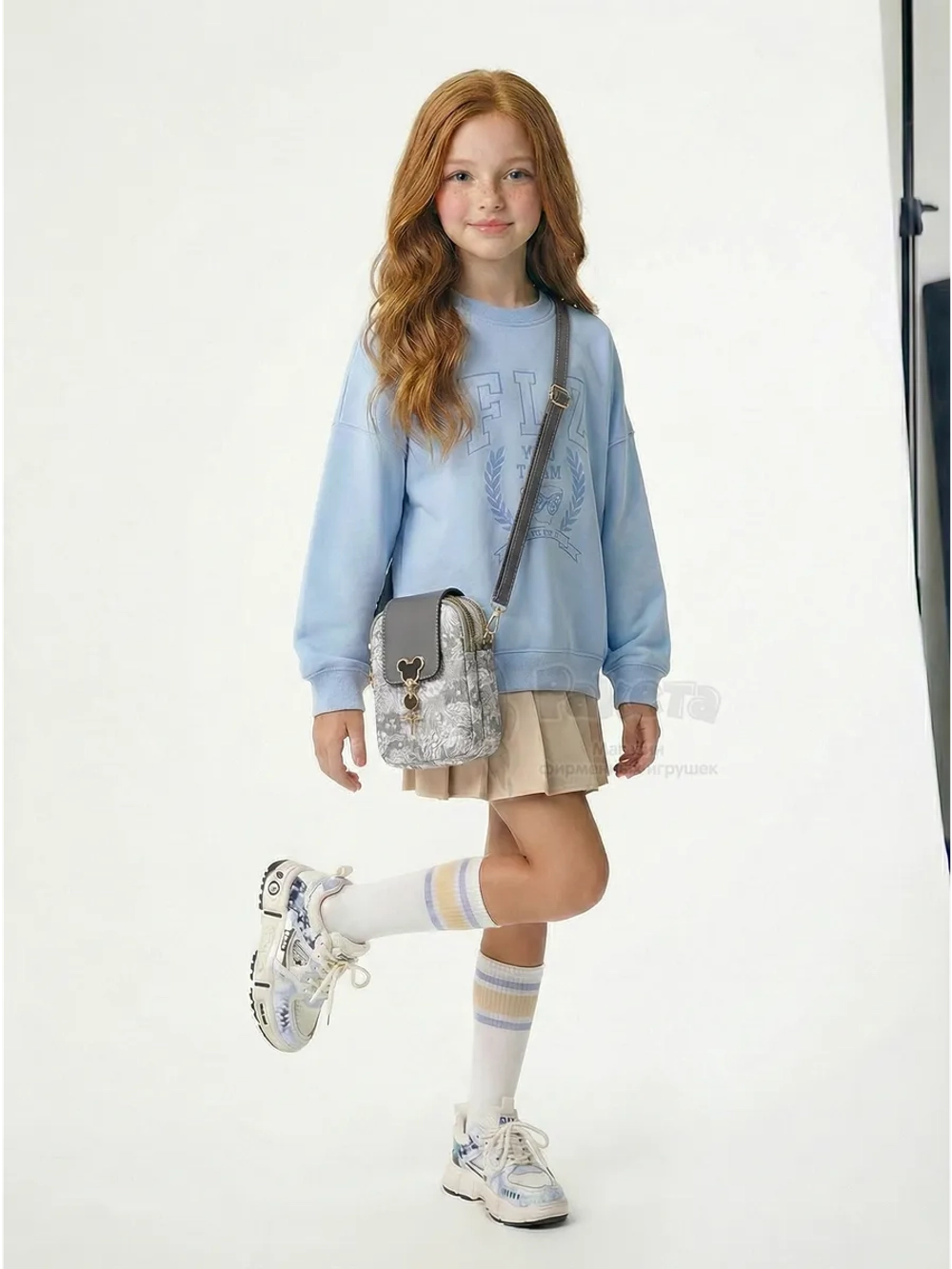 Сумка для девочки подростка на плечо кросс боди