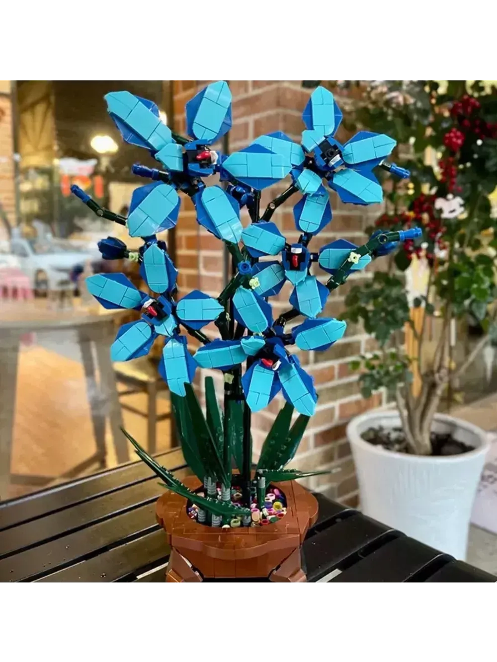 Конструктор Цимбидиум Лодочная орхидея 1097 деталей