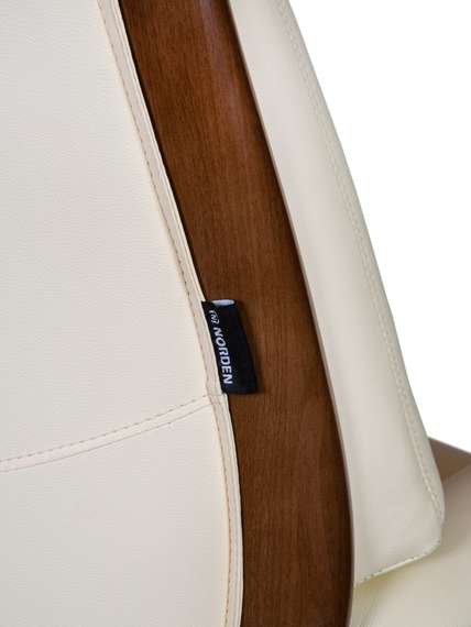 Кресло офисное Норден / Трон / слоновая кость кожа