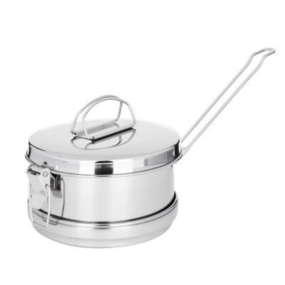 РУССО ТУРИСТО Набор посуды 3 пр. (кастрюля 850мл + кастрюля 350мл + крышка), нерж.сталь