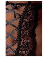 Корсаж с пажами и трусики Marcelle Casmir черный L/XL