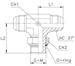 Штуцер FR T A JIC 9/6" М14х1,5