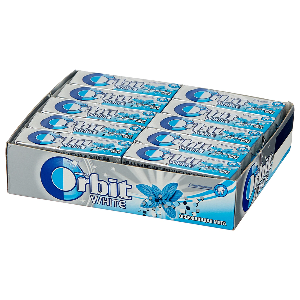 Жевательная резинка Orbit вкус освежающая мята без сахара, 13 г х 30 шт