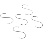 Крючки металлические хромированные в наборе 5шт S - формы «ИДЕЯДОМА», 7,3см ( Селфи)