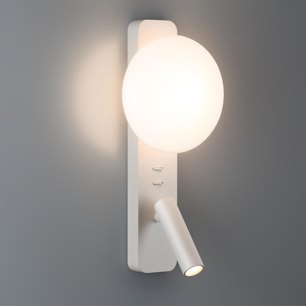 7049/5WL HIGHTECH ODL25 473 металл/акрил белый Настенный светильник IP20 LED 1*5W + 1*3W 2700K ALBERGO