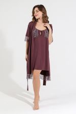 Ночная сорочка Лунария-1 Виотекс БАКЛАЖАНОВЫЙ
