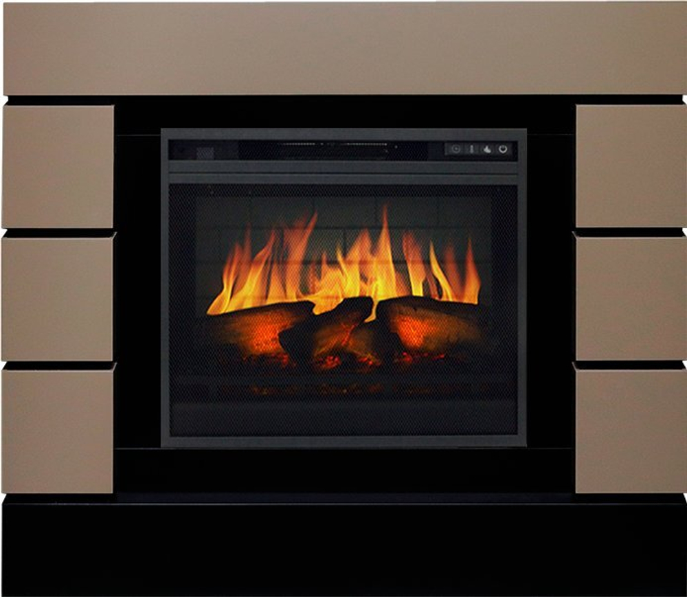 Каминокомплект Lindos - Beige Grey с очагом Vision 23 EF LED 3D FX