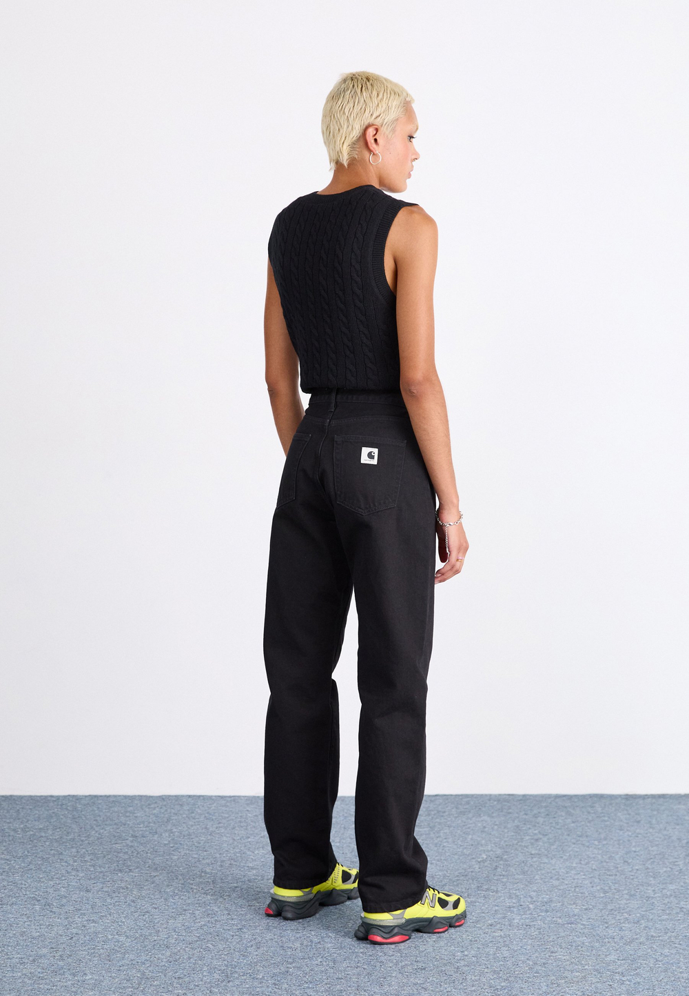 Carhartt WIP NOXON - Прямые джинсы - Чёрный