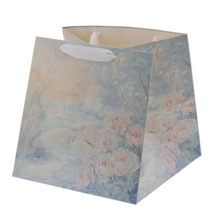 GAEM Пакет подарочный L (бумага 210г/м2, блок микс 12шт), L28 W28 H28 см