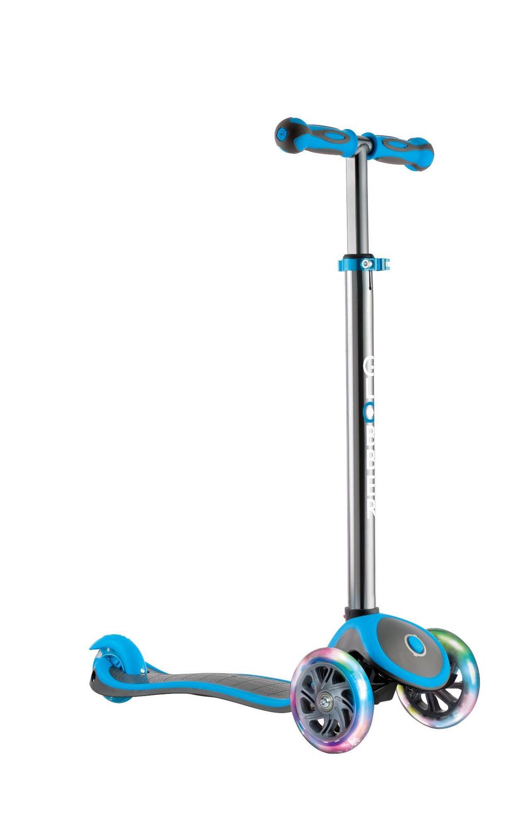 Трехколесный самокат Globber MY FREE UP TITANIUM LIGHTS