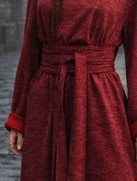 Кушак / меланж бордово -красный