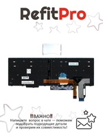 Клавиатура для Ноутбука Lenovo Lenovo ThinkPad E590/T590/L580/L590/P52/P53/P72/P73 с подсветкой, раскладка - русская, черная (01YP708)