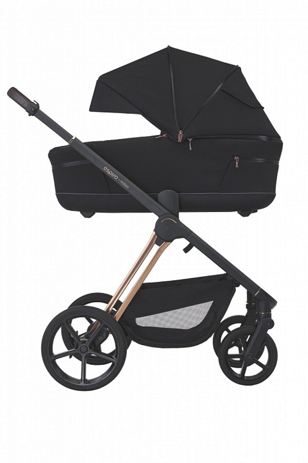 Детская коляска Espiro Miloo 2 в 1 2024 110 diamond black