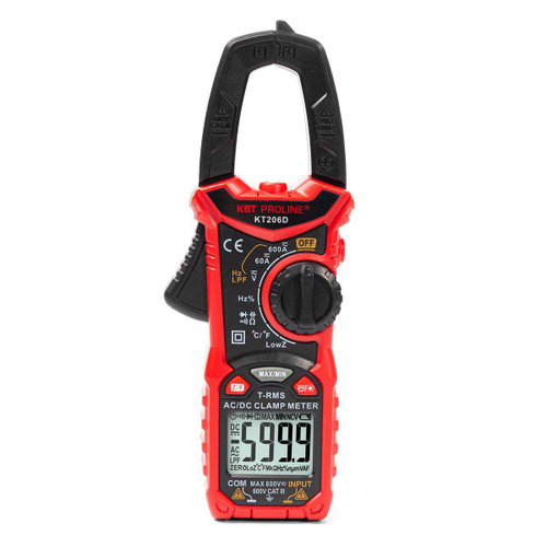 Токовые клещи цифровые КТ 206D серия PROLINE КВТ