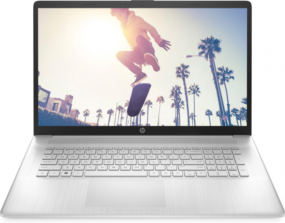 Ноутбук HP 17-cn0113ur Intel Core i5 1135G7, 2.4 GHz - 4.2 GHz, 16384 Mb, 17.3" Full HD 1920x1080, 512 Gb SSD, DVD нет, Intel Iris Xe Graphics, DOS, серебристый 638G0EA