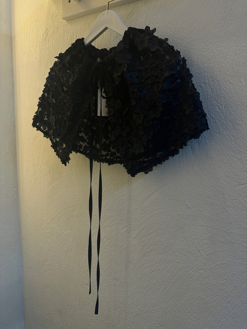 Баска-болеро "FLOWERS" (черный)