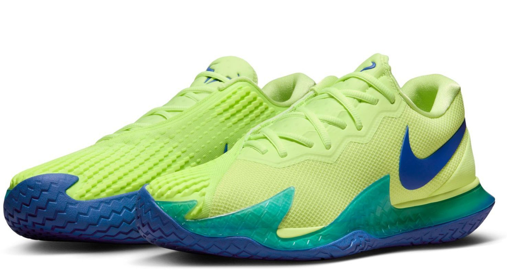 Мужские кроссовки теннисные Nike Zoom Vapor Cage 4 Rafa - light lemon twist/game royal/light photo blue