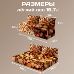 Бескаркасный диван кровать раскладной "Ореховый"