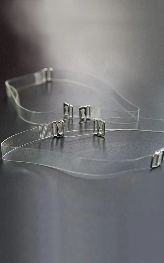 Бретели силиконовые (с металлическим крючком) 10 мм 38024